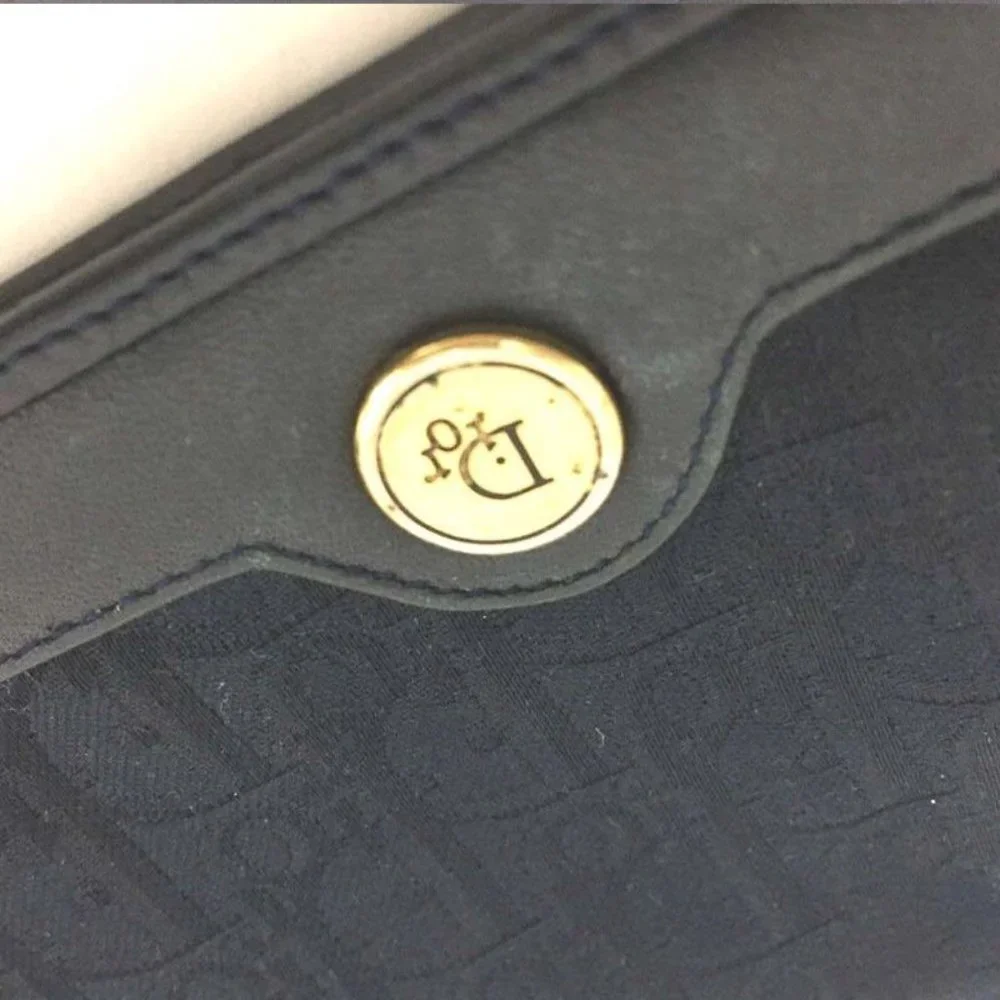 Christian Dior Trotter Canvas Leather Long Bifold Wallet /6T0694